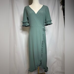 Topshop Sage Green Dress